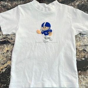 Kids appliqué football tshirt